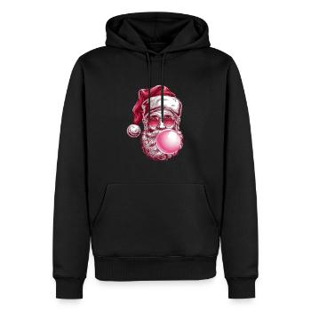 Cooler Weihnachtsmann Mit Sonnenbrille - Männer Premium Bio Hoodie - Schwarz - Vorne - Nico (187cm)
