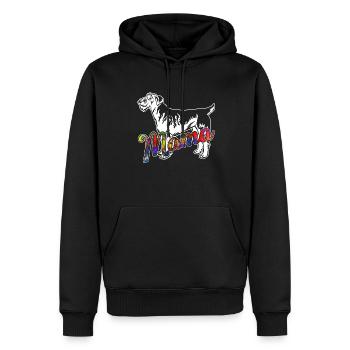 Airedale Terrier Airedale Terrier Mama - Men’s Premium Organic Hoodie - black - Front - Nico (187cm)