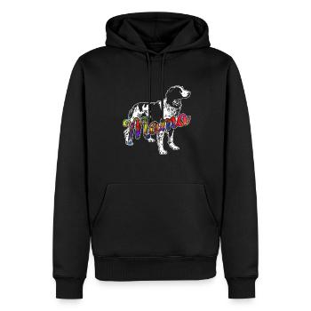 Brittany Spaniel Brittany Spaniel Mama - Men’s Premium Organic Hoodie - black - Front - Nico (187cm)