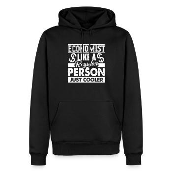 Economist Economist Cooler - Men’s Premium Organic Hoodie - black - Front - Nico (187cm)
