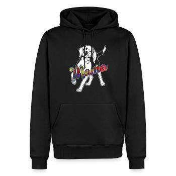 Beagle Beagle Mama - Men’s Premium Organic Hoodie - black - Front - Nico (187cm)