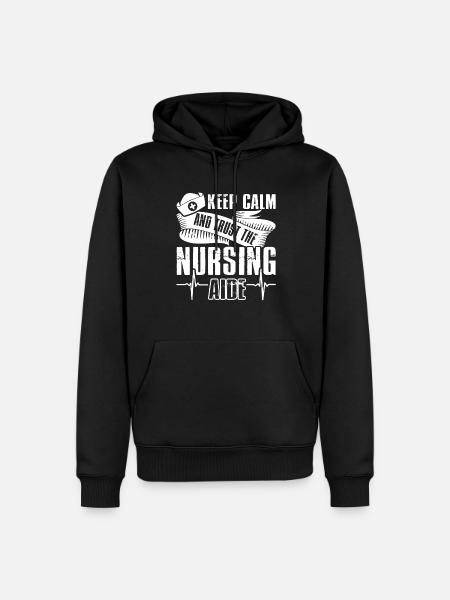 Nursing Aide Trust Nursing Aide - Men’s Premium Organic Hoodie - black