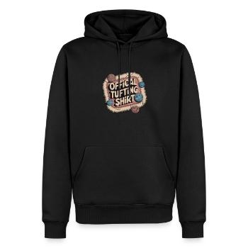 Diy-teppich Lustiger Teppich Tufting - Männer Premium Bio Hoodie - Schwarz - Vorne - Nico (187cm)
