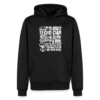 Pharmacy Technician Being A Pharmacy Technician - Men’s Premium Organic Hoodie - black - Front - Nico (187cm)