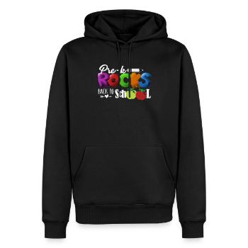 Pre k Teacher Pre K Rocks Back To School - Men’s Premium Organic Hoodie - black - Front - Nico (187cm)