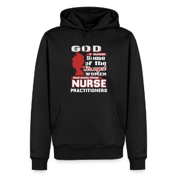 Nurse Practitioner God Made Nurse Practitioners - Men’s Premium Organic Hoodie - black - Front - Nico (187cm)