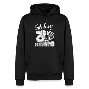 Photographer Future Photographer - Men’s Premium Organic Hoodie - black - Front - Nico (187cm)