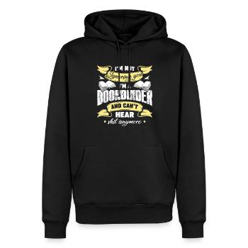 Bookbinder I am A Bookbinder - Men’s Premium Organic Hoodie - black - Front - Nico (187cm)