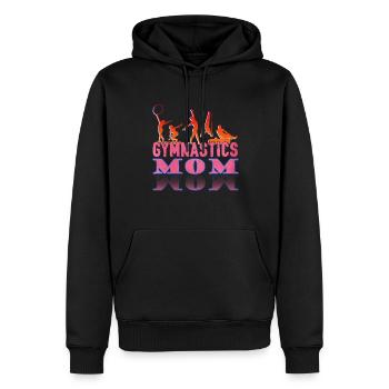 Gymnast Mom Funny Gymnastic - Men’s Premium Organic Hoodie - black - Front - Nico (187cm)
