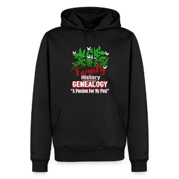 Genealogy A Passion For My Past - Men’s Premium Organic Hoodie - black - Front - Nico (187cm)