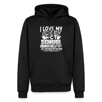 School Counselor I Love My School Counselor - Men’s Premium Organic Hoodie - black - Front - Nico (187cm)