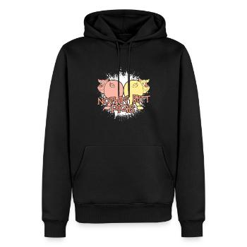 Nothing Butt Pigs - Men’s Premium Organic Hoodie - black - Front - Nico (187cm)