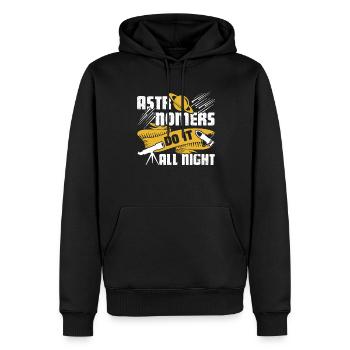 Astronomer Astronomers Do It All Might - Men’s Premium Organic Hoodie - black - Front - Nico (187cm)