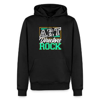 Art Directors Rock - Men’s Premium Organic Hoodie - black - Front - Nico (187cm)
