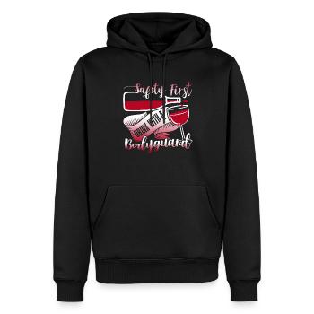 Bodyguard Drink With A Bodyguard - Men’s Premium Organic Hoodie - black - Front - Nico (187cm)