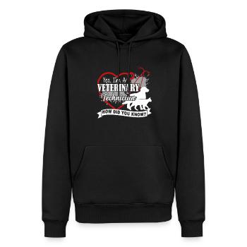 I am A Veterinary Technician - Men’s Premium Organic Hoodie - black - Front - Nico (187cm)