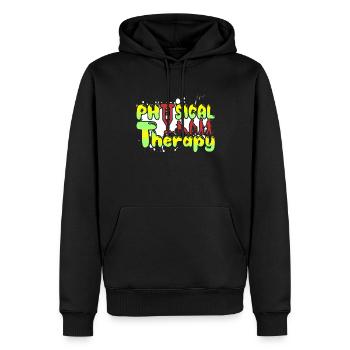 Physical Therapist Funny Physical Therapy - Men’s Premium Organic Hoodie - black - Front - Nico (187cm)