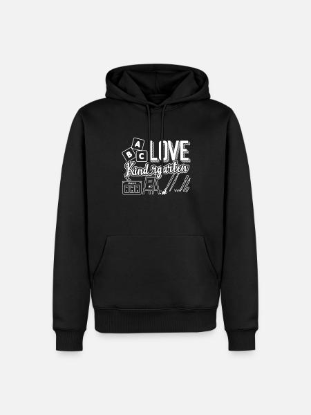 Kindergarten Teacher Kindergarten Teacher Love - Men’s Premium Organic Hoodie - black