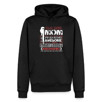 I am A Maintenance Mechanic Mom - Men’s Premium Organic Hoodie - black - Front - Nico (187cm)