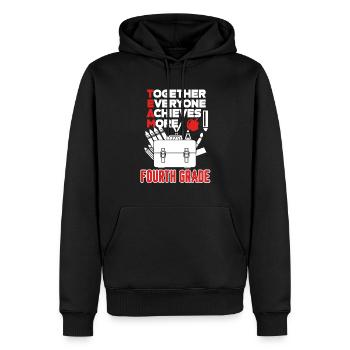 4th Grade Teacher Team 4th Grade - Men’s Premium Organic Hoodie - black - Front - Nico (187cm)