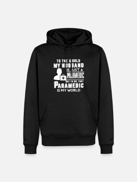 Paramedic Is My World - Men’s Premium Organic Hoodie - black