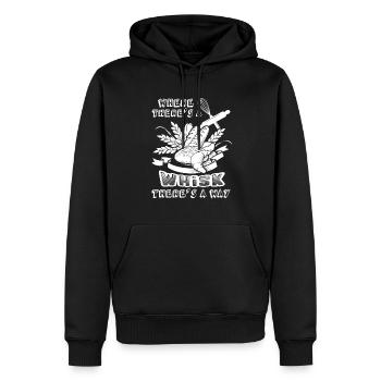 Baker Where There's A Whisk There's A Way - Men’s Premium Organic Hoodie - black - Front - Nico (187cm)