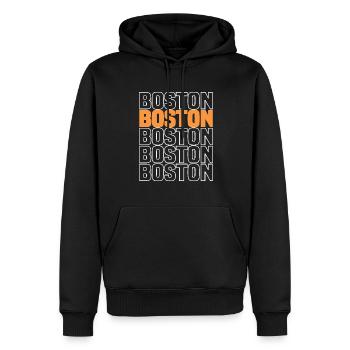 Meilleur drôle de Boston Boston - Sweat à capuche Premium bio Homme - noir - Devant - Nico (187cm)