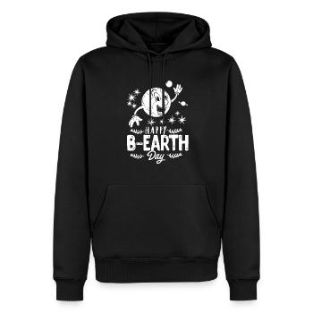 Earth Day Happy B earth Day Earth Day - Men’s Premium Organic Hoodie - black - Front - Nico (187cm)