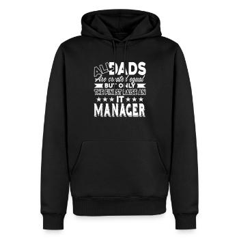 IT Manager IT Manager Dad - Men’s Premium Organic Hoodie - black - Front - Nico (187cm)