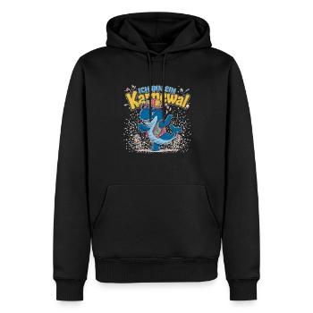 Ich Bin Ein Karnewal Lustiger Wal - Männer Premium Bio Hoodie - Schwarz - Vorne - Nico (187cm)