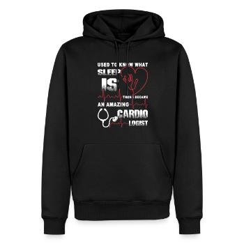 Cardiologist Amazing Cardiologist - Men’s Premium Organic Hoodie - black - Front - Nico (187cm)