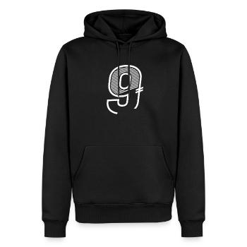 Nummer 9 Sport Trikot 9. Geburtstag - Männer Premium Bio Hoodie - Schwarz - Vorne - Nico (187cm)
