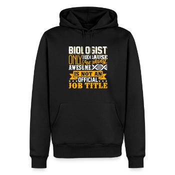 Biologist Biologist Job Title - Men’s Premium Organic Hoodie - black - Front - Nico (187cm)