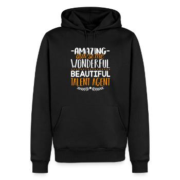 Talent Agent Amazing Talent Agent - Men’s Premium Organic Hoodie - black - Front - Nico (187cm)
