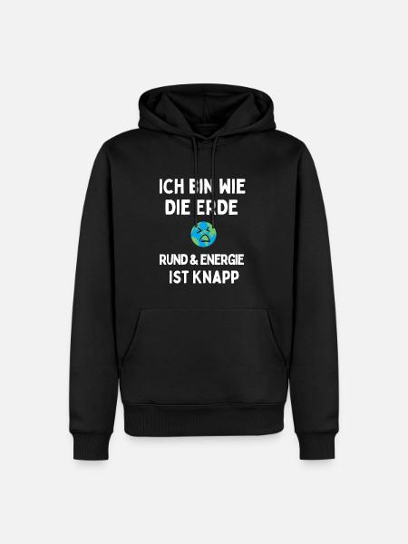 Energie ist knapp - Männer Premium Bio Hoodie - Schwarz