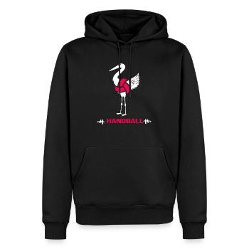 Handball Sprungwurf Handballfan Handballer - Männer Premium Bio Hoodie - Schwarz - Vorne - Nico (187cm)