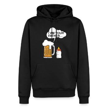 Ankündigung Vater Zukünftige Geburt Ich bin dein Vater. - Männer Premium Bio Hoodie - Schwarz - Vorne - Nico (187cm)