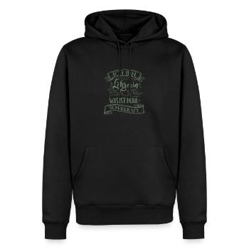 Lehrerin was ist deine Superkraft - Männer Premium Bio Hoodie - Schwarz - Vorne - Nico (187cm)