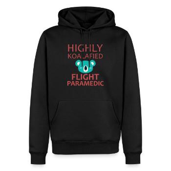 Flight Paramedic Koalafied Luftrettung - Männer Premium Bio Hoodie - Schwarz - Vorne - Nico (187cm)