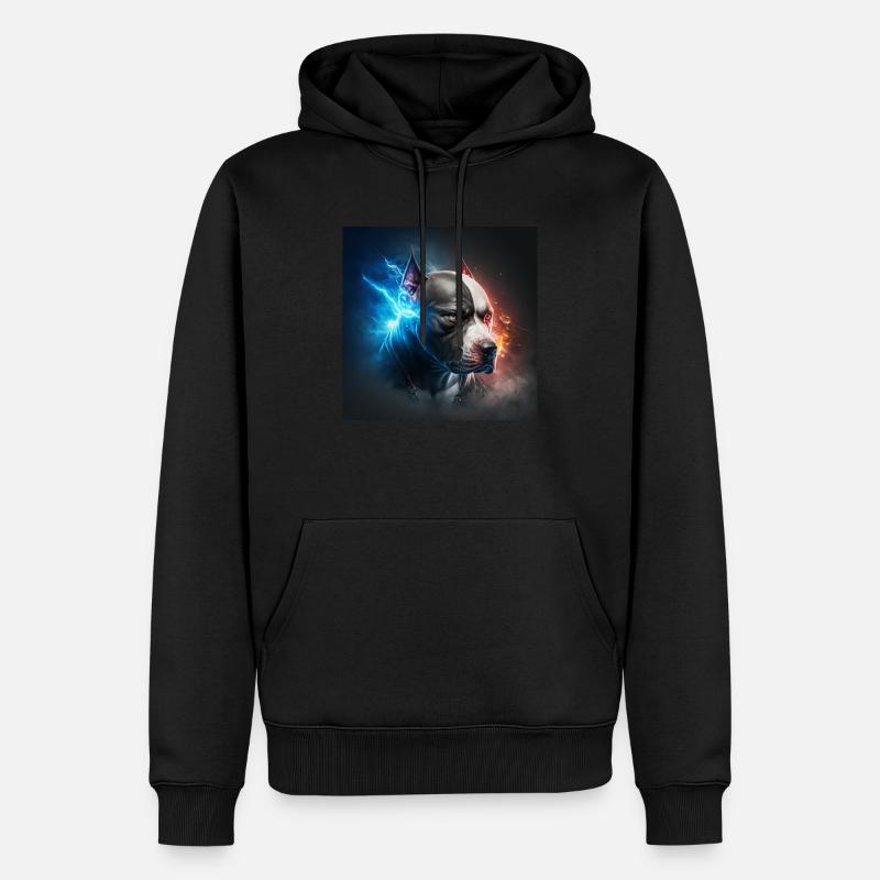 Pitbull Kollektion #06 - Männer Premium Bio Hoodie - Schwarz