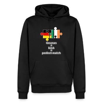 German Irish Puzzle - Men’s Premium Organic Hoodie - black - Front - Nico (187cm)