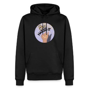 You nailed it! Du hast es geschafft! - Männer Premium Bio Hoodie - Schwarz - Vorne - Nico (187cm)