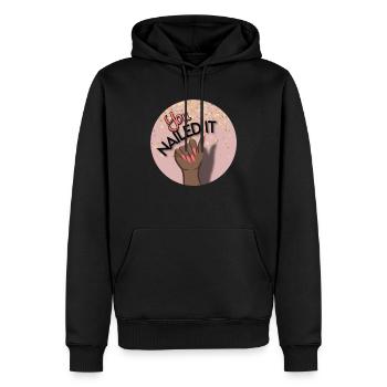You nailed it! You did it! - Men’s Premium Organic Hoodie - black - Front - Nico (187cm)