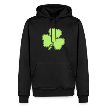 kleeblatt St. Patrick´s Day - Männer Premium Bio Hoodie - Schwarz - Vorne - Nico (187cm)