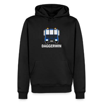 Daggerwin Kid's Hoodie - Men’s Premium Organic Hoodie - black - Front - Nico (187cm)