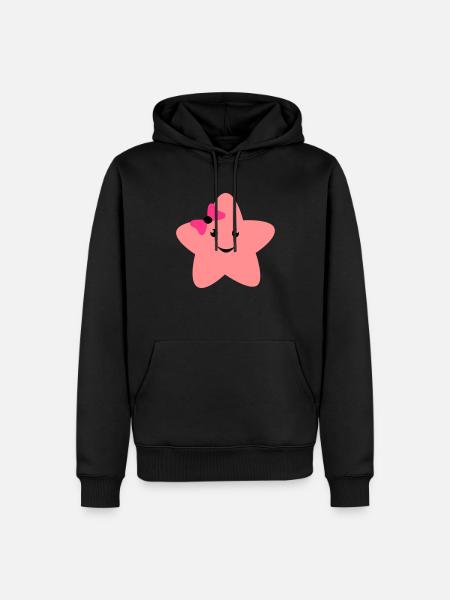 cute_star - Sweat à capuche Premium bio Homme - noir