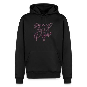 sweet but psycho - Männer Premium Bio Hoodie - Schwarz - Vorne - Nico (187cm)