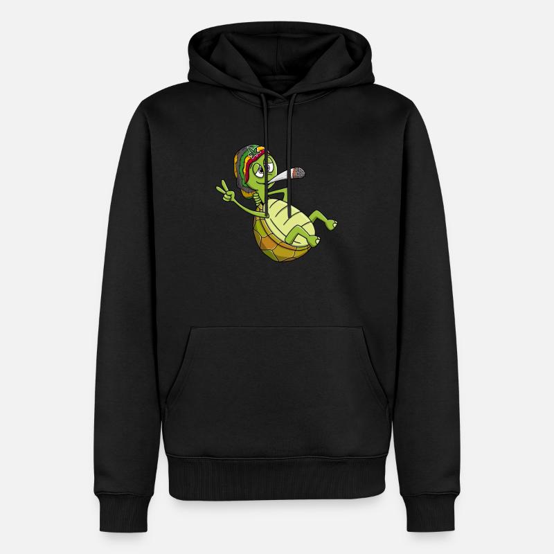 Chill-crapaud, tortue chillante - Sweat à capuche Premium bio Homme - noir