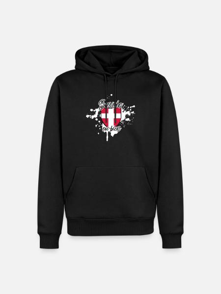 savoie destroy2 - Sweat à capuche Premium bio Homme - noir