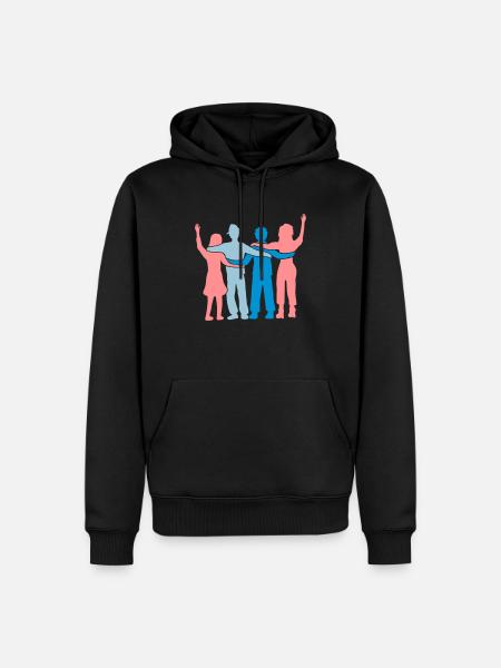 Amis Silhouette Équipe - Sweat à capuche Premium bio Homme - noir